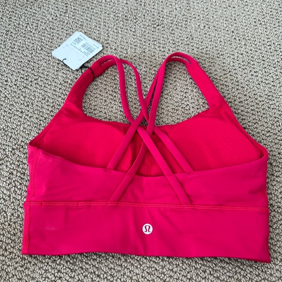 Lululemon Energy Longline Bra Sports Bra - Dark Pink - Picture 2 of 5